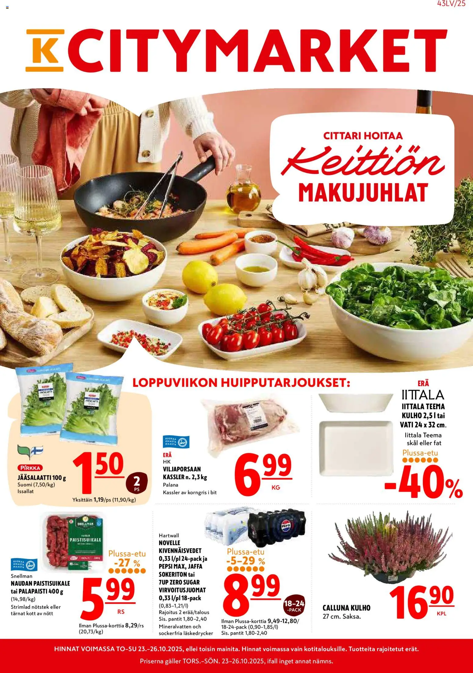 K-Citymarket-kaupan Tarjoukset voimassa 23/10/2025 - Sivulla 1