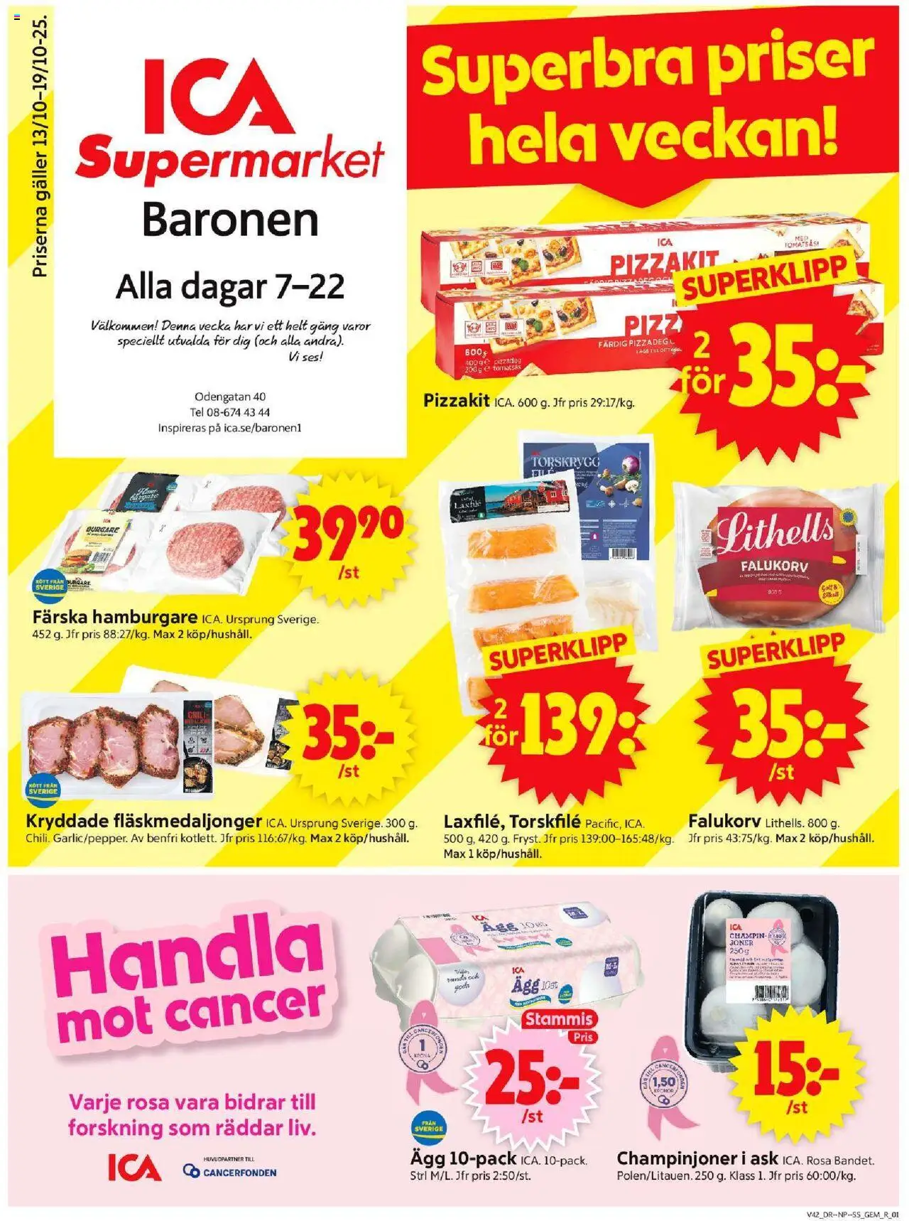 Stockholm är giltig 13/10 2025 > Veckans Erbjudanden gäller från 13/10/2025 till 19/10/2025 sidnummer 1