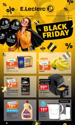 Pogląd gazetki "Black Friday" ze sklepu E.Leclerc ważnej od 18.11.2025