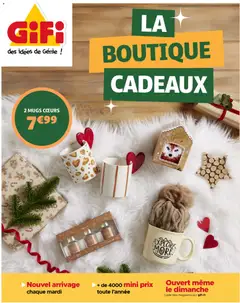 Prévisualisation de Catalogue La boutique cadeaux du magasin GiFi formulaire valide 16/12/2025
