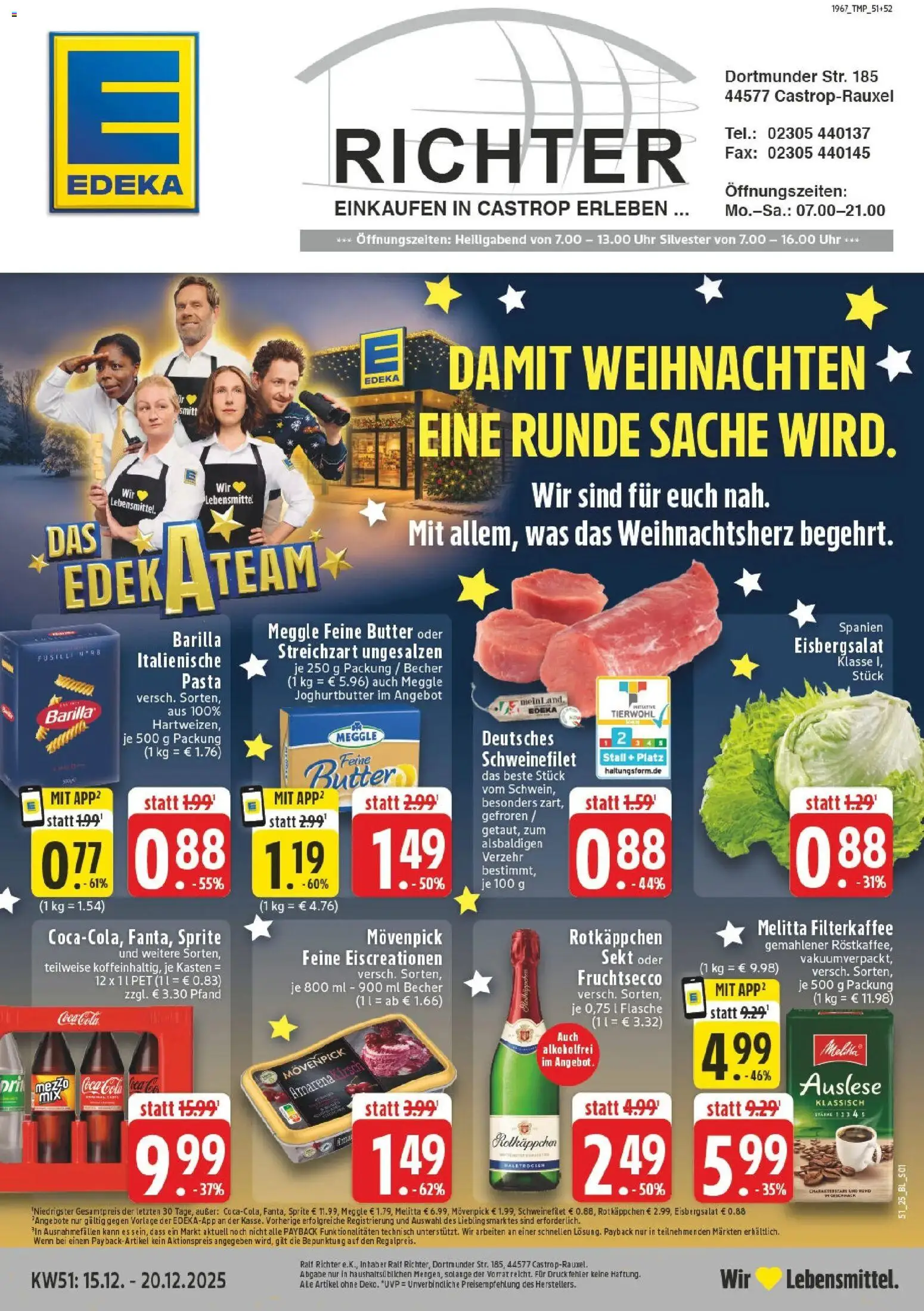 Vorschau von dem Prospekt des Geschäftes Edeka, gültig ab dem 15.12.2025