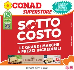 Anteprima dell'opuscolo SOTTOCOSTO dal negozio Conad valido da 29/01/2026