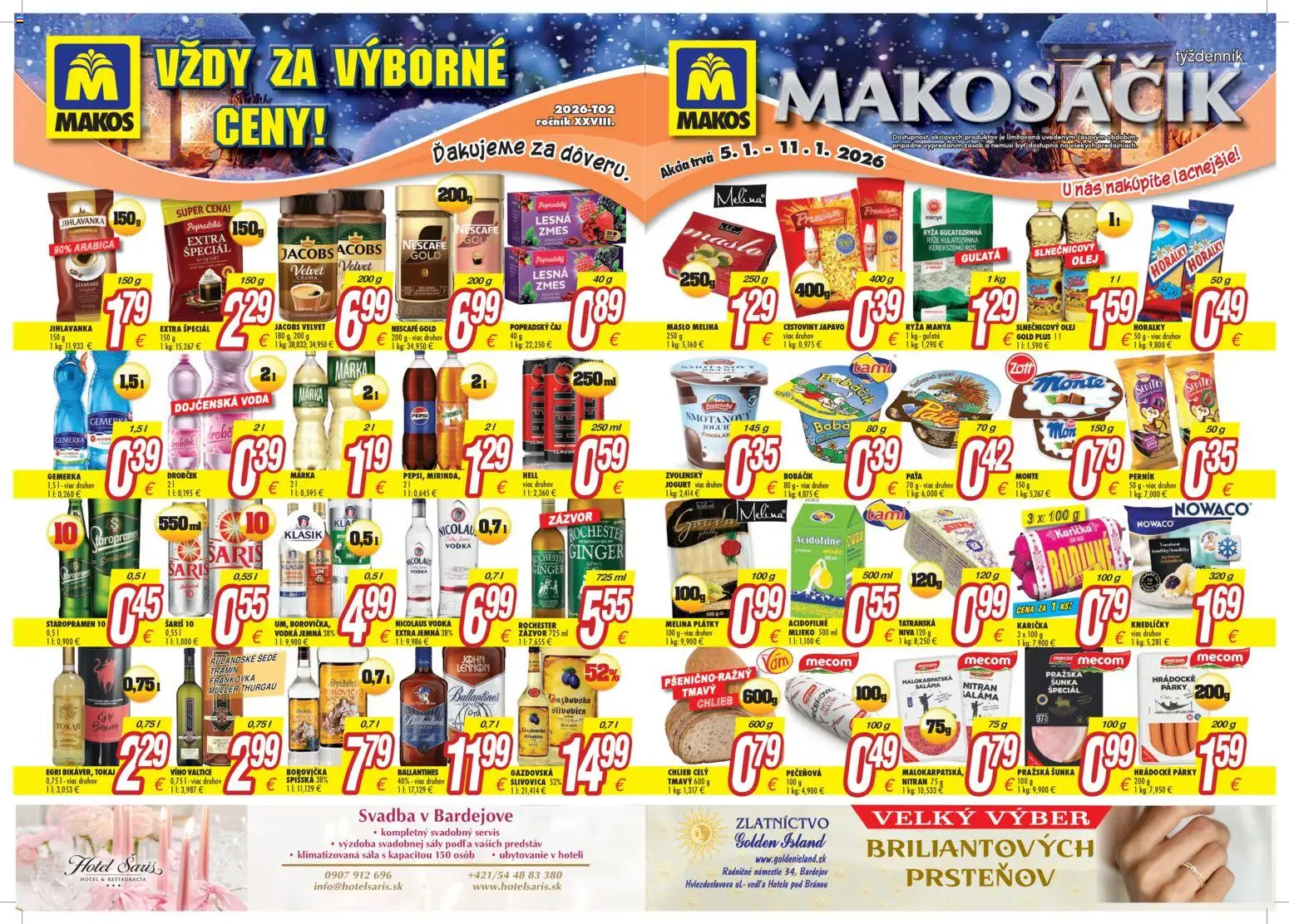 Náhľad Makos letáku platného od 05.01.2026