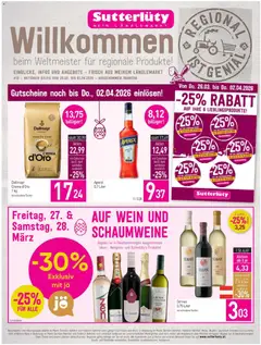 Vorschau der Angebote: Sutterlüty Sutterlüty Flugblatt gültig ab 26.03.2026