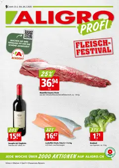 Vorschau des Merkblatts Aktionen Chavannes, Matran, Genf, Sitten vom Shop Aligro gültig von 23.02.2026 bis 28.02.2026