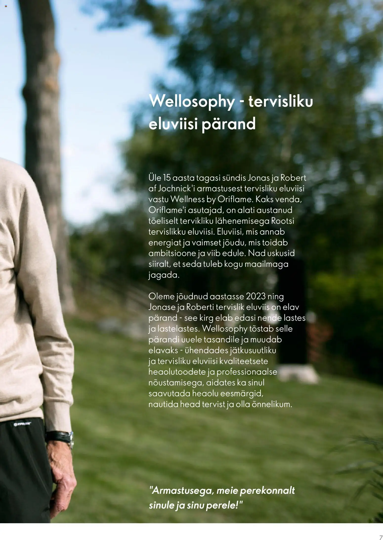 Oriflame kliendilehe eelvaade alates 2025.01.01