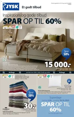 Eksempel på tilbudsavis Tilbudsavis fra butik JYSK gyldig fra 03/10/2025
