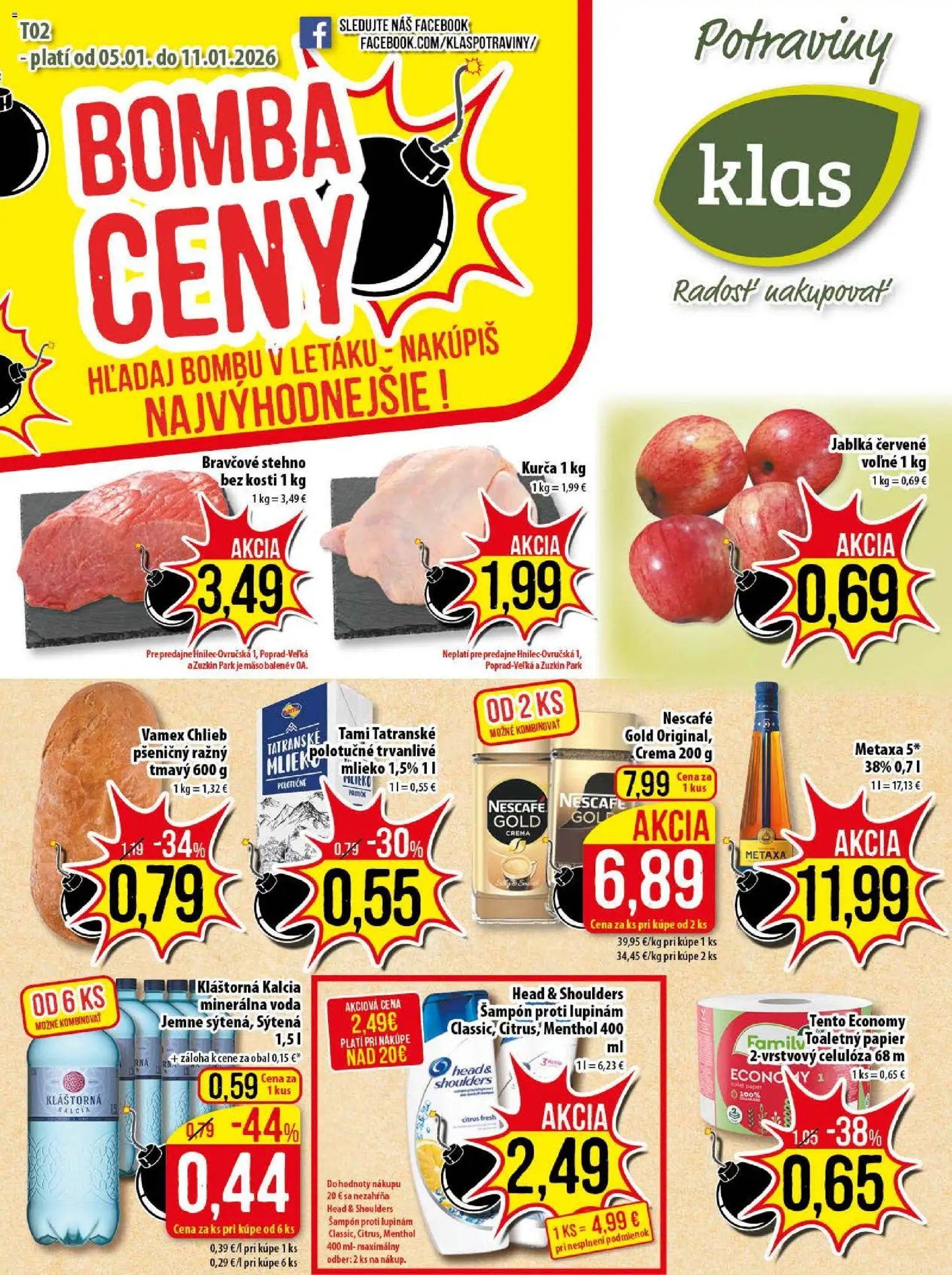 Náhľad Klas letáku platného od 05.01.2026