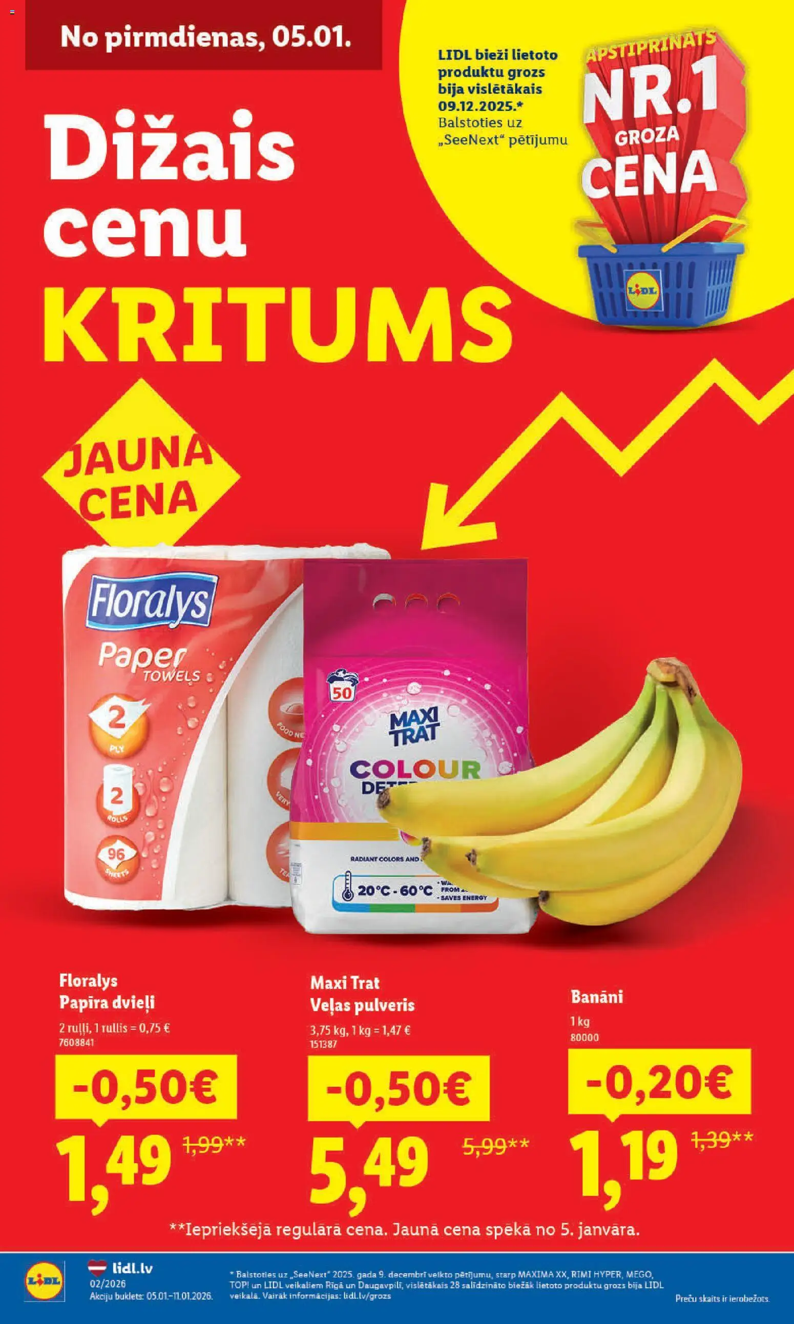 Skatīt Lidl akciju bukletu, derīgs no 2026.01.05