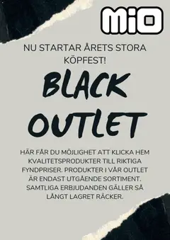 Förhandsgranska reklamblad Black Friday från butik Mio gäller från 10/11/2025