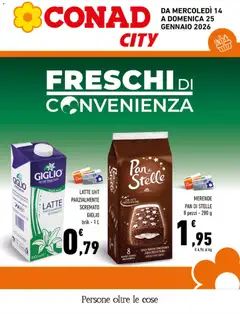 Anteprima dell'opuscolo Volantino City Lazio dal negozio Conad valido da 14/01/2026