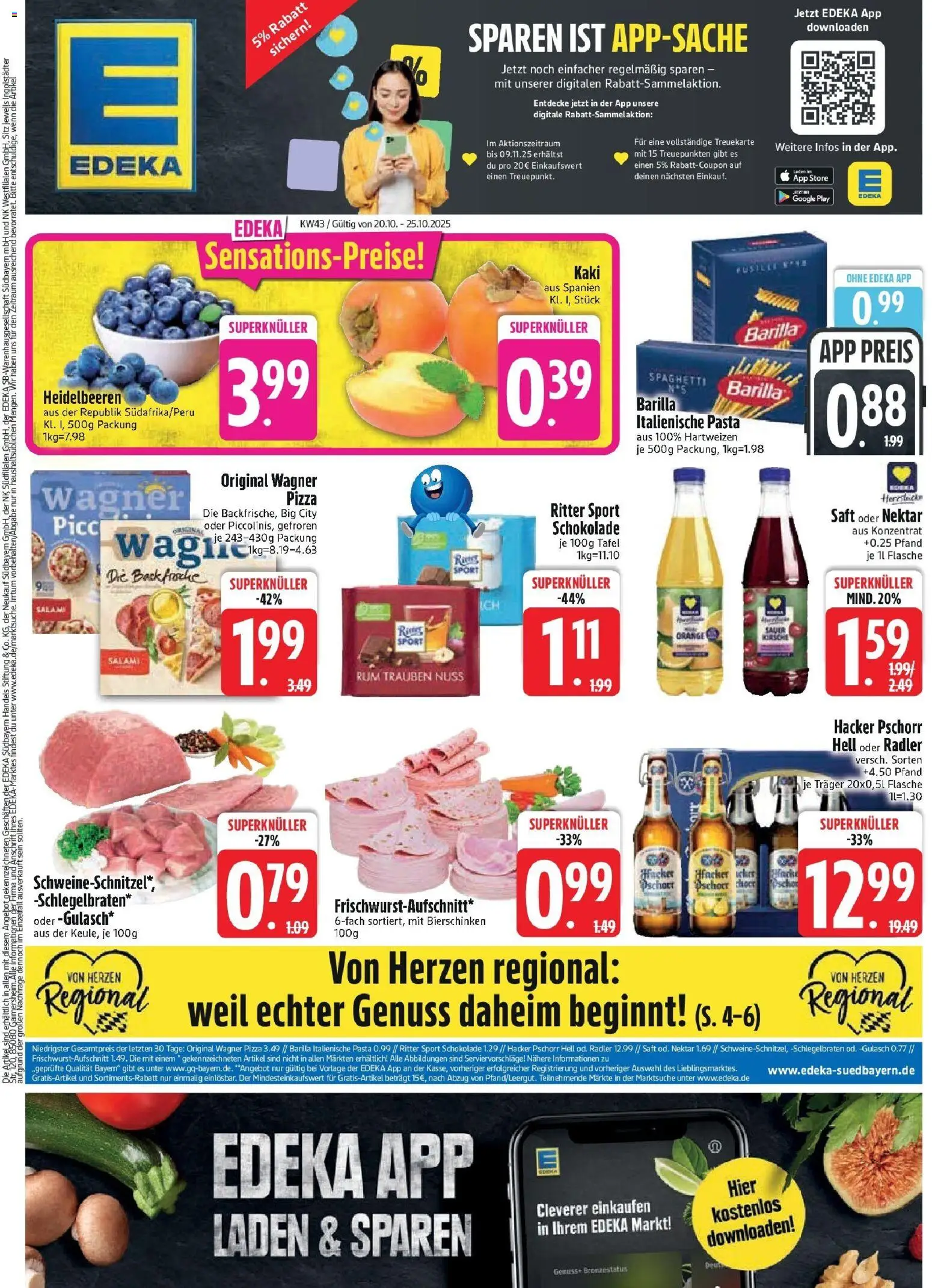 EDEKA Prospekt ab 20.10.2025 - Prospekt Vilgertshofen-Issing Online