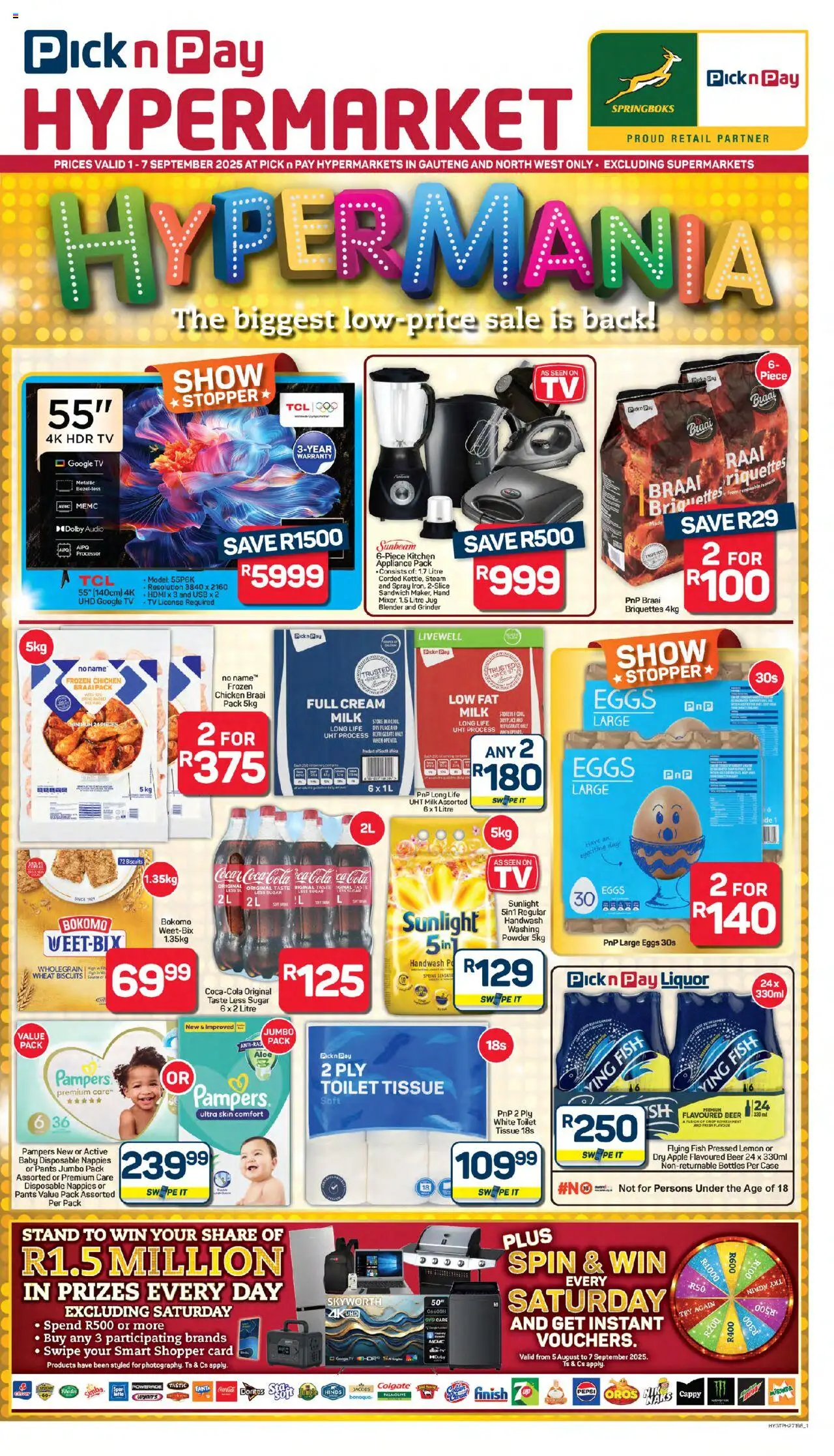 Pick n Pay Inland provinces - Hypermarket Specials from 01/09 - 07/09/2025 > Promotions