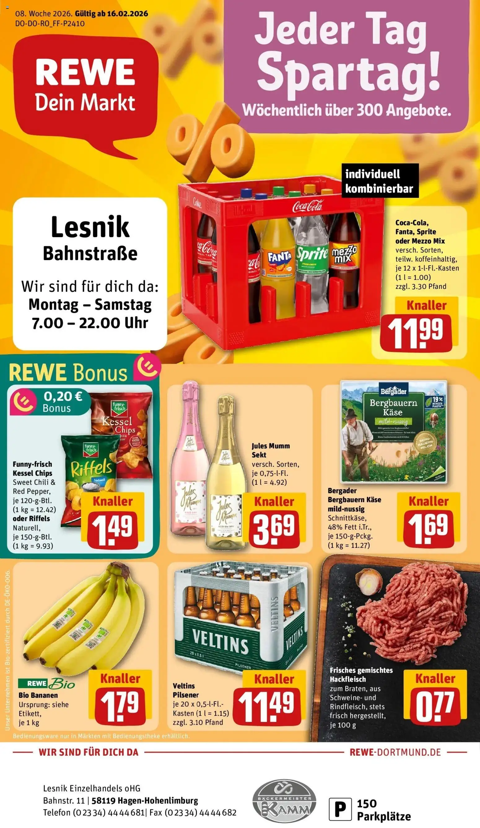 Vorschau von dem Prospekt des Geschäftes Rewe, gültig ab dem 16.02.2026