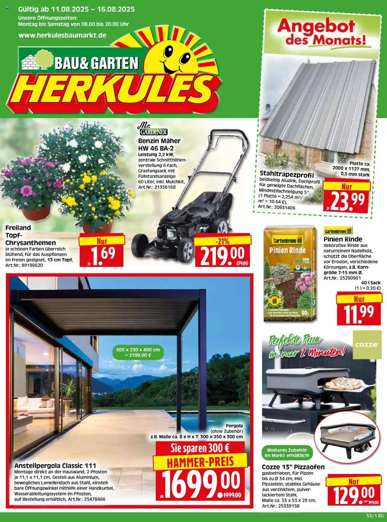 HERKULES Bau & Garten (vom 11.08.2025 - 16.08.2025)