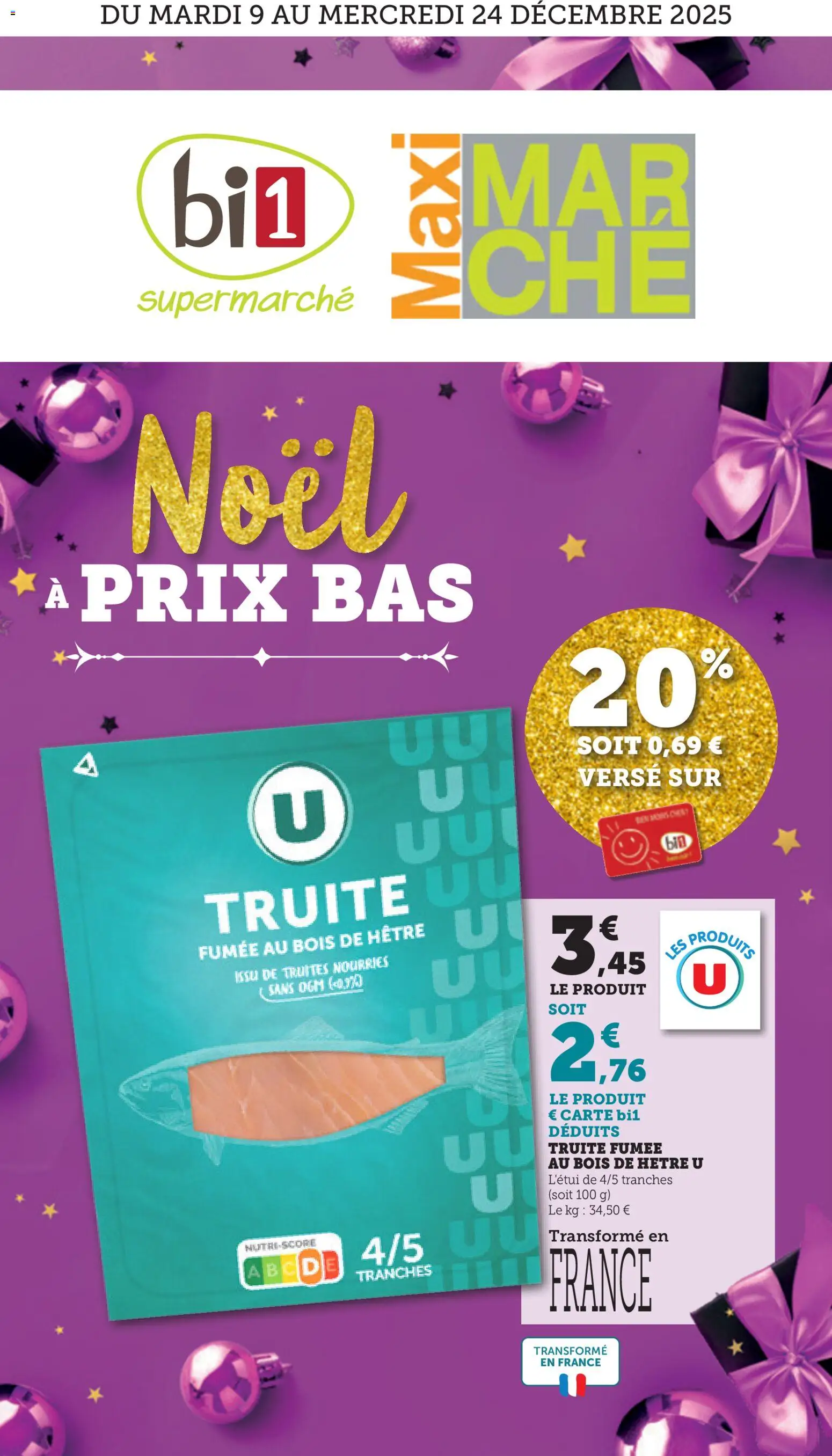 Prévisualisation de Catalogue Noël du magasin bi1 formulaire valide 08/12/2025