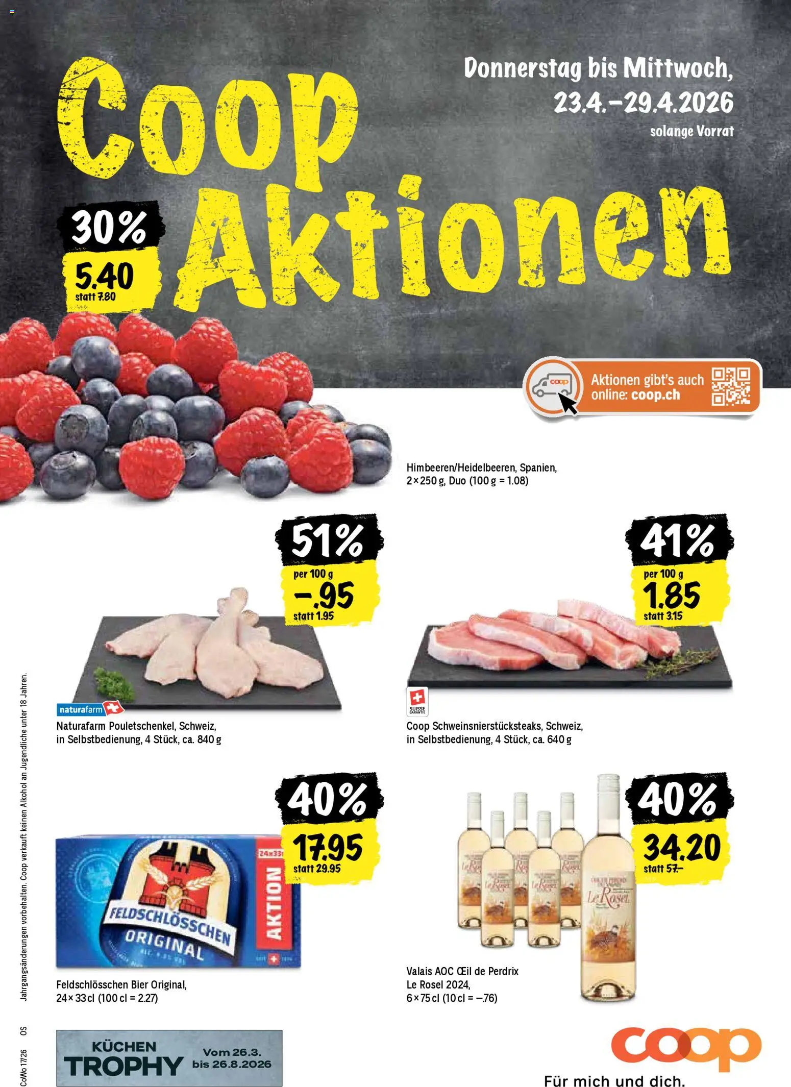 Vorschau des Merkblatts Coop aktionen vom Shop Coop gültig von 23.04.2026 bis 29.04.2026