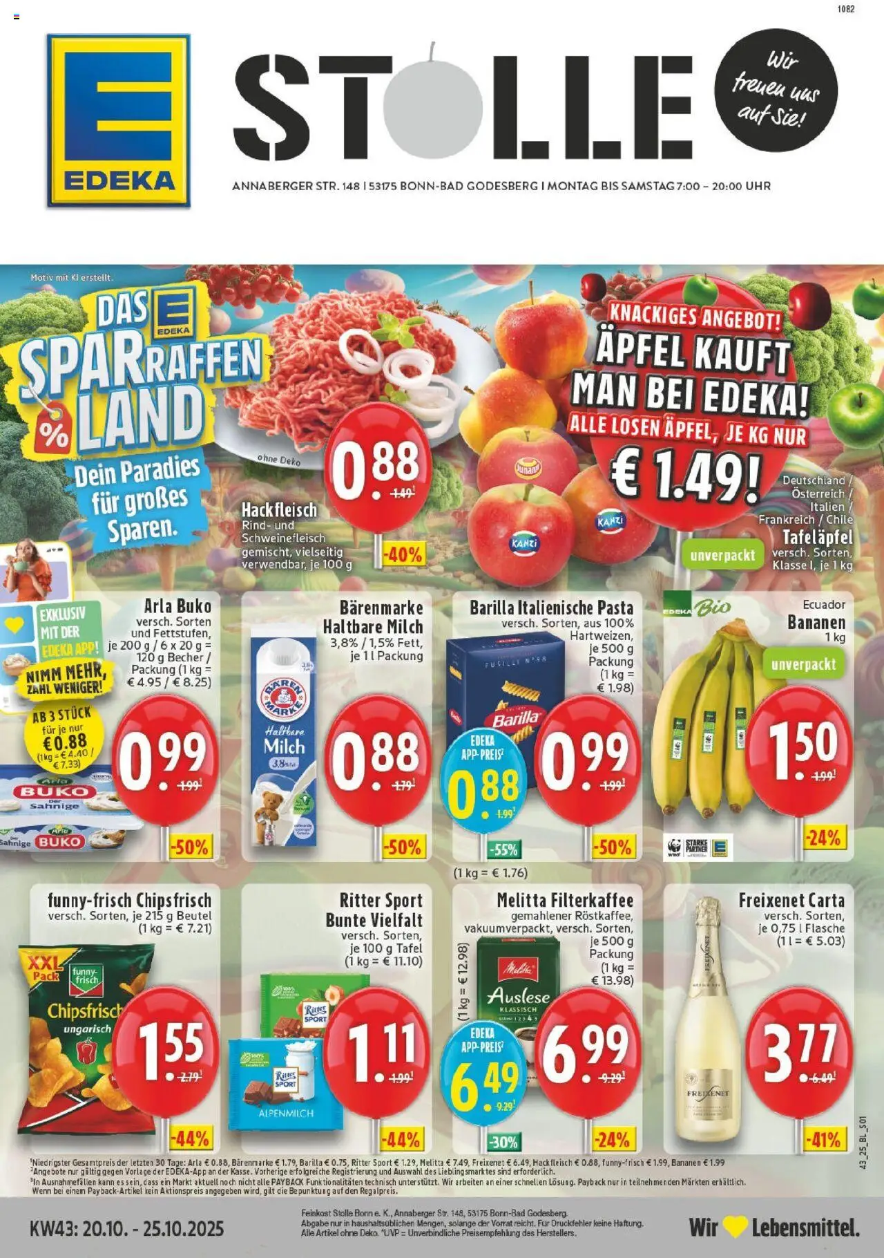 EDEKA Prospekt ab 19.10.2025 - Prospekt Bonn - Bad Godesberg Online