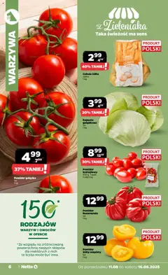 Pogląd gazetki "Gazetka spożywcza" ze sklepu Netto ważnej od 11.08.2025 | Strona: 6