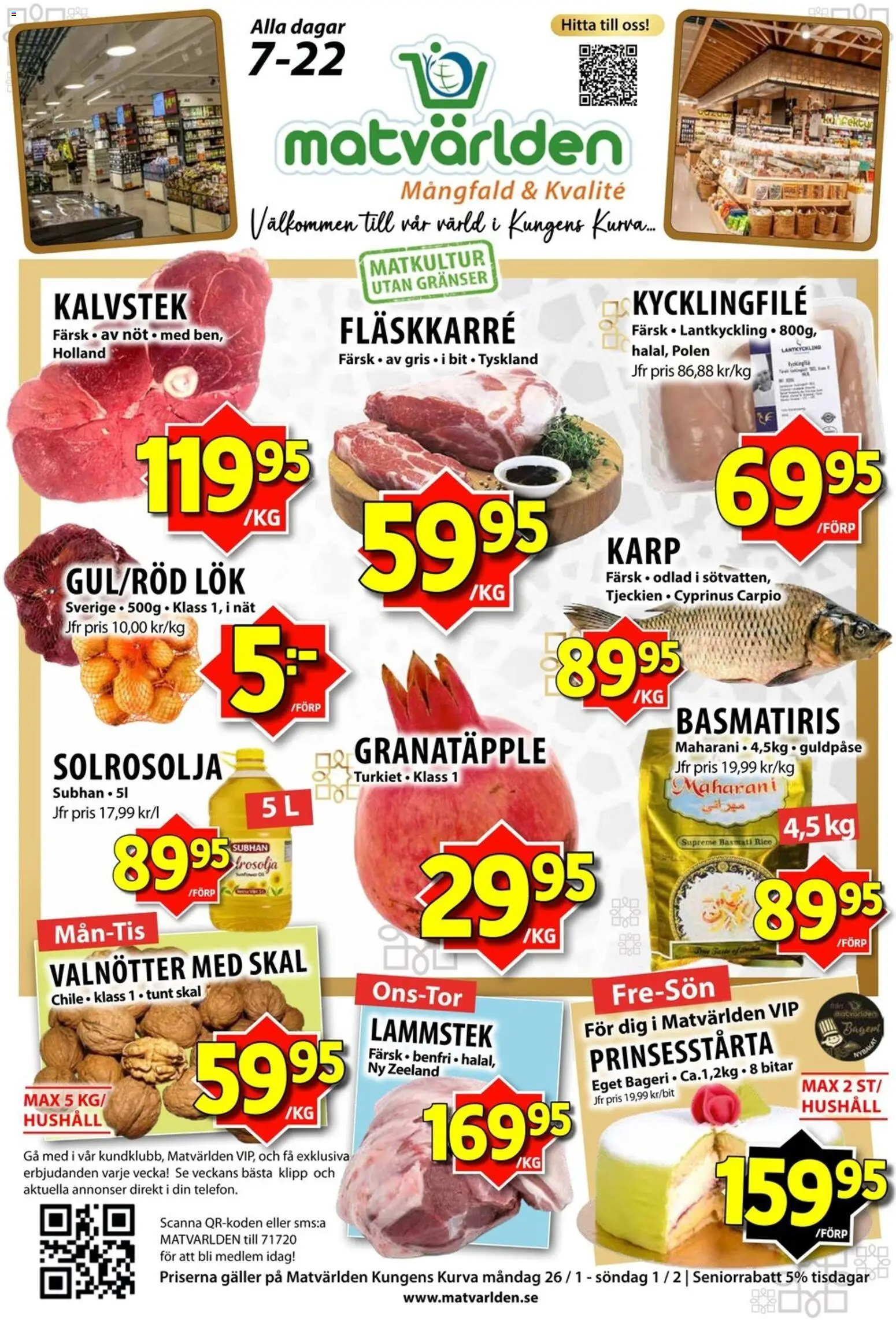 Förhandsgranska reklamblad Aktuella reklamblad Matvärlden från butik Matvärlden gäller från 26/01/2026