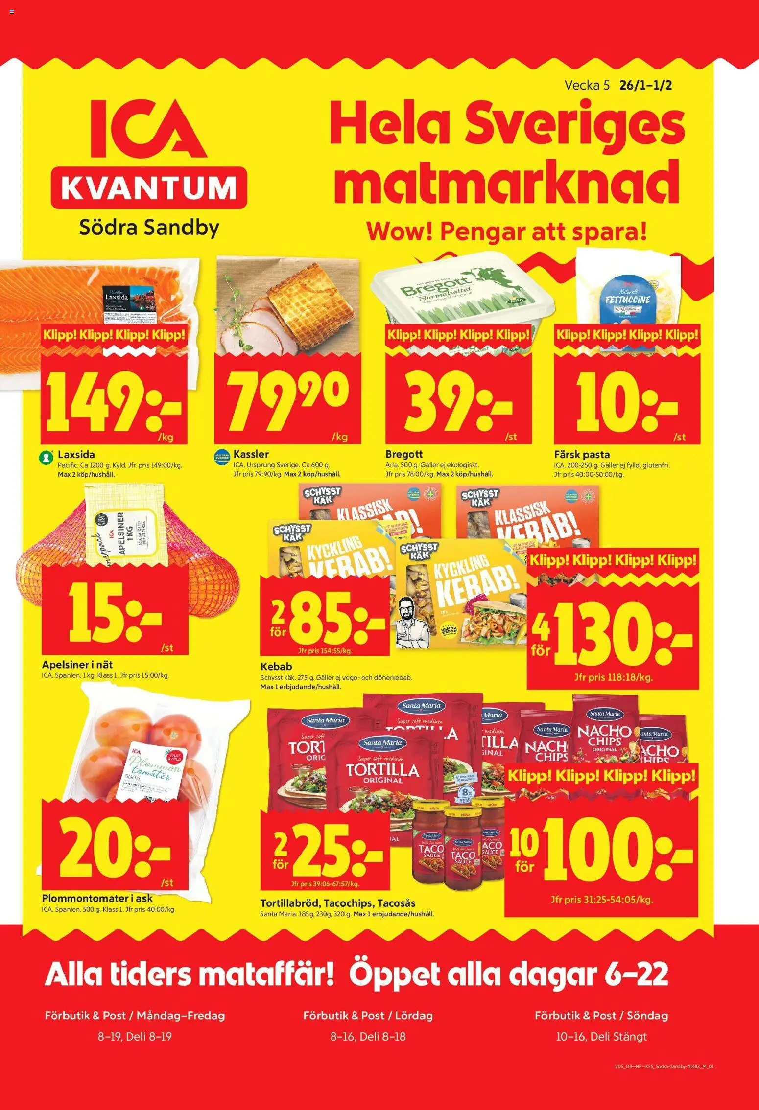 Förhandsgranska reklamblad Södra Sandby från butik ICA Kvantum gäller från 26/01/2026