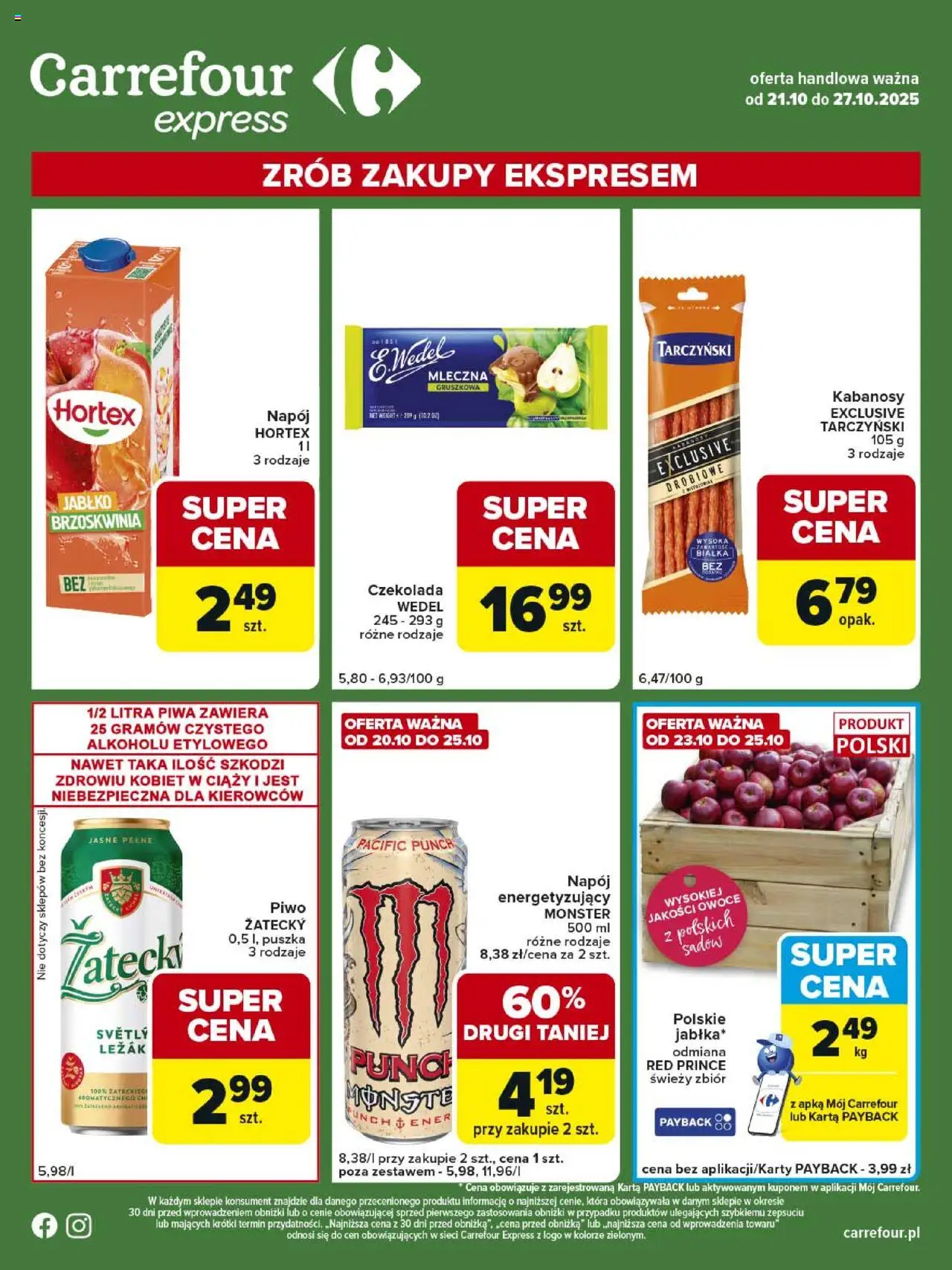 Carrefour Express II od 21.10.2025 - Nowa Gazetka - Numer strony 1