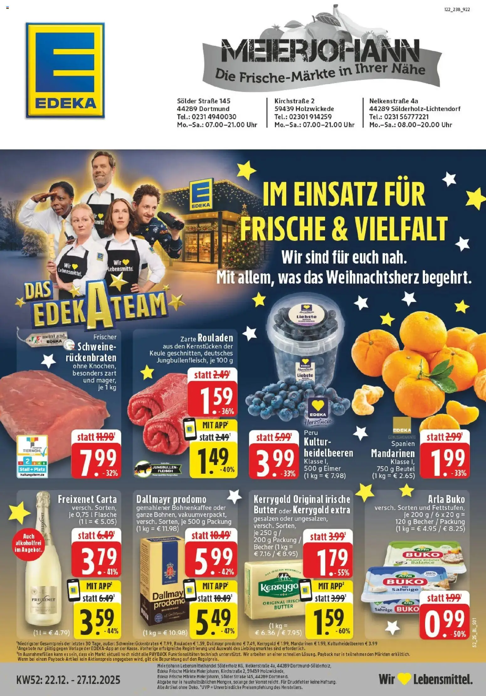 Vorschau von dem Prospekt des Geschäftes Edeka, gültig ab dem 22.12.2025