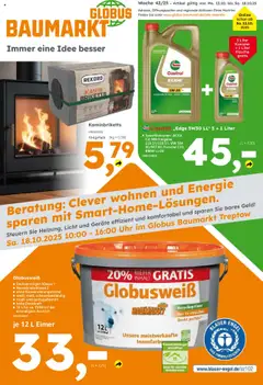 Vorschau von dem Prospekt des Geschäftes Globus Baumarkt, gültig ab dem 13.10.2025