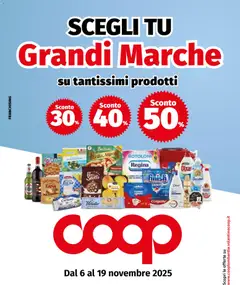 Anteprima dell'opuscolo Volantino Grandi marche - Rovellasca dal negozio COOP valido da 06/11/2025
