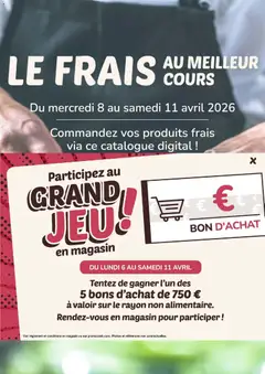Prévisualisation de Promocash Frais au meilleur cours du magasin Promocash formulaire valide 08/04/2026
