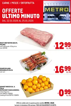 Anteprima dell'opuscolo Volantino Offerte Freschissimi dal negozio Metro valido da 22/01/2026