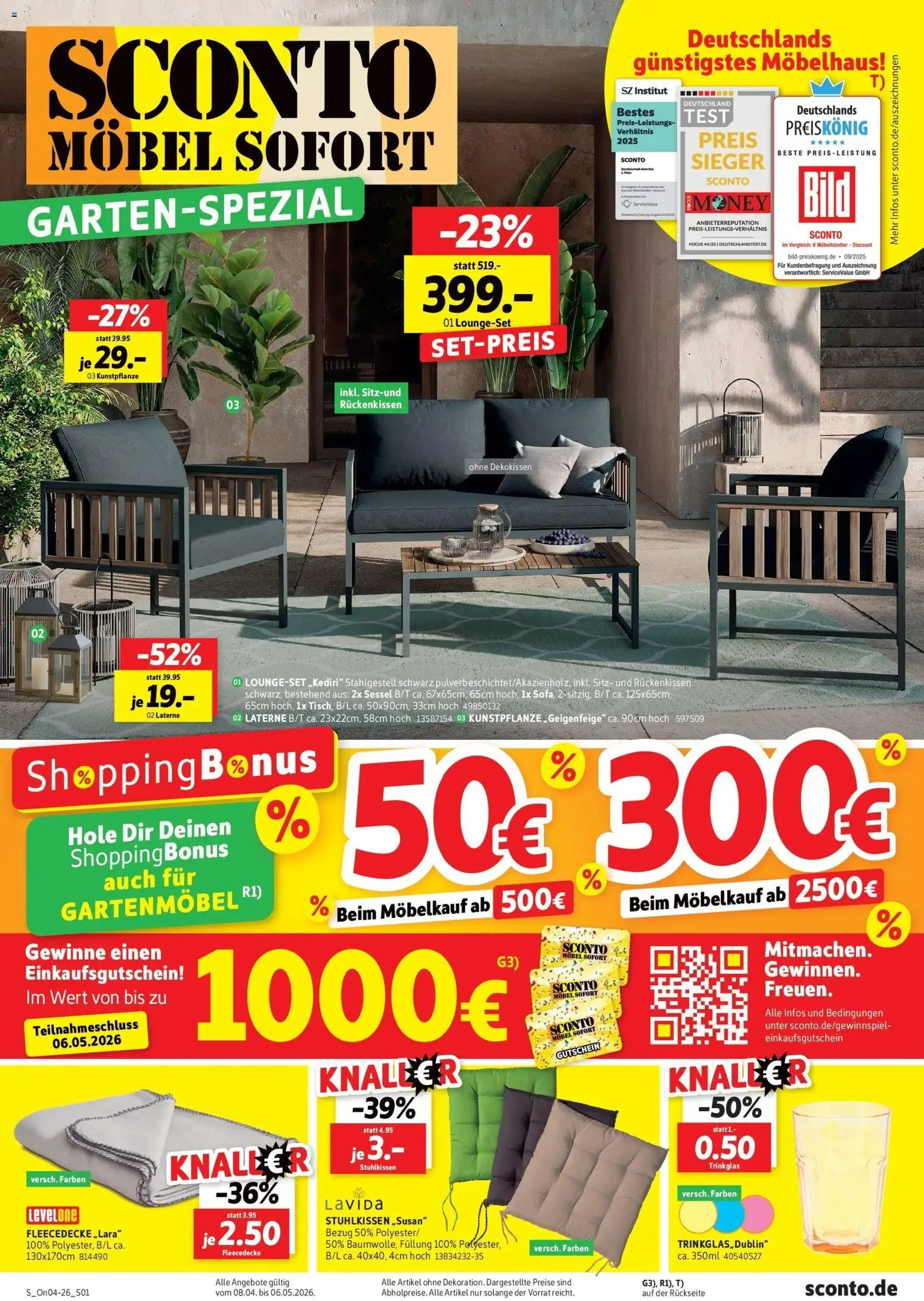 Vorschau von dem Prospekt des Geschäftes Sconto, gültig ab dem 08.04.2026