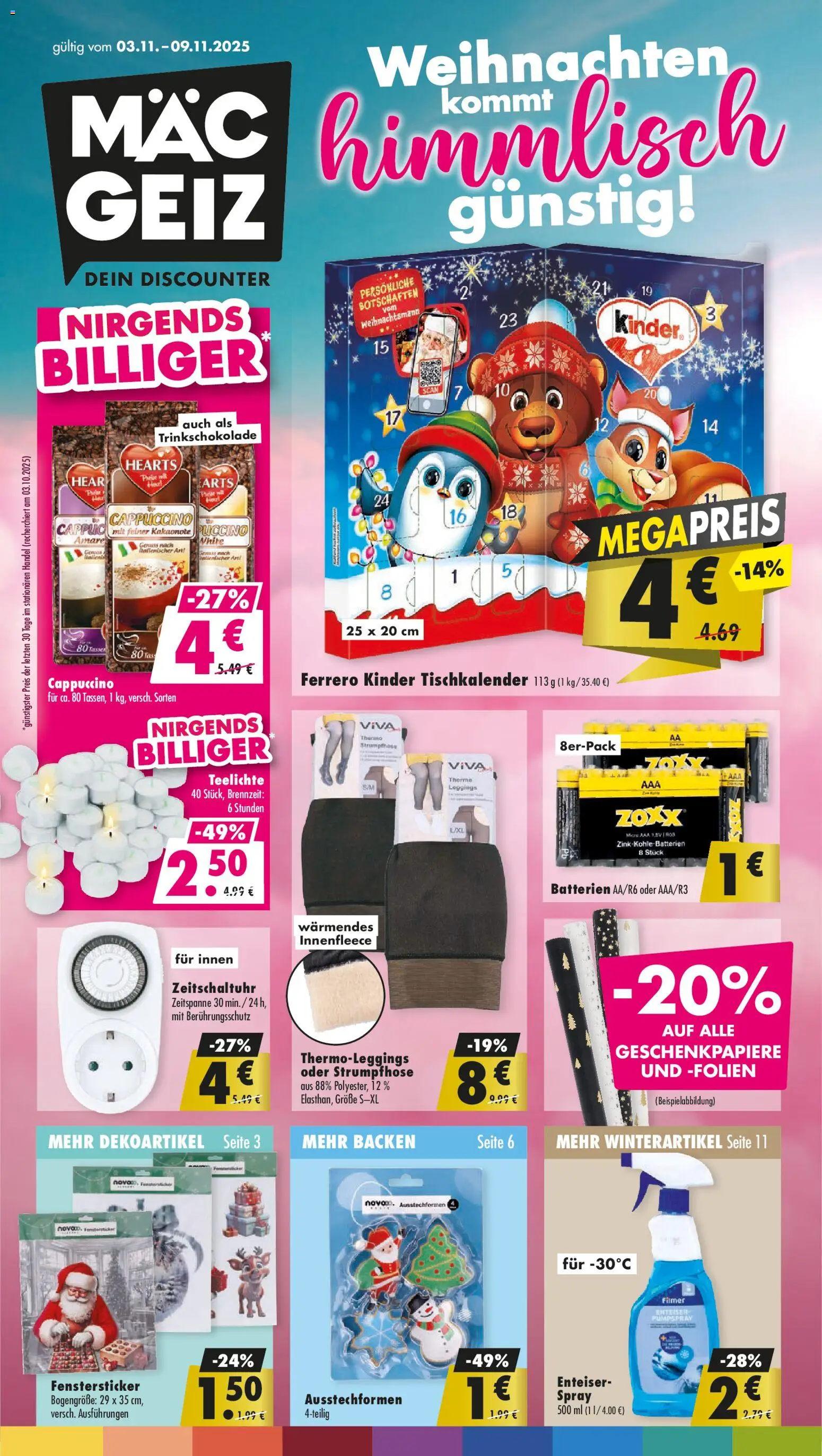 Vorschau von dem Prospekt des Geschäftes Mäc Geiz, gültig ab dem 03.11.2025