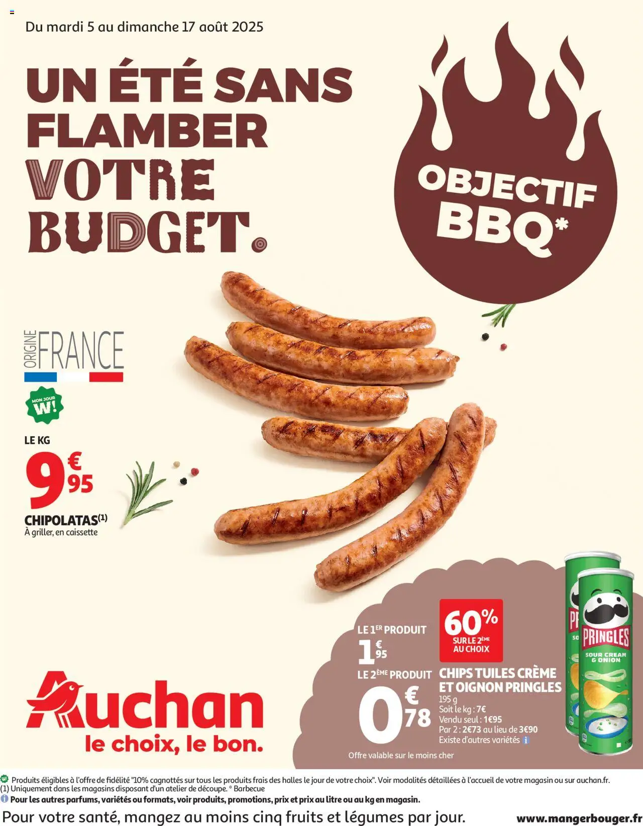 Auchan shop Un été sans flamber votre budget geldig vanaf 05/08/2025 - Paginanummer 1