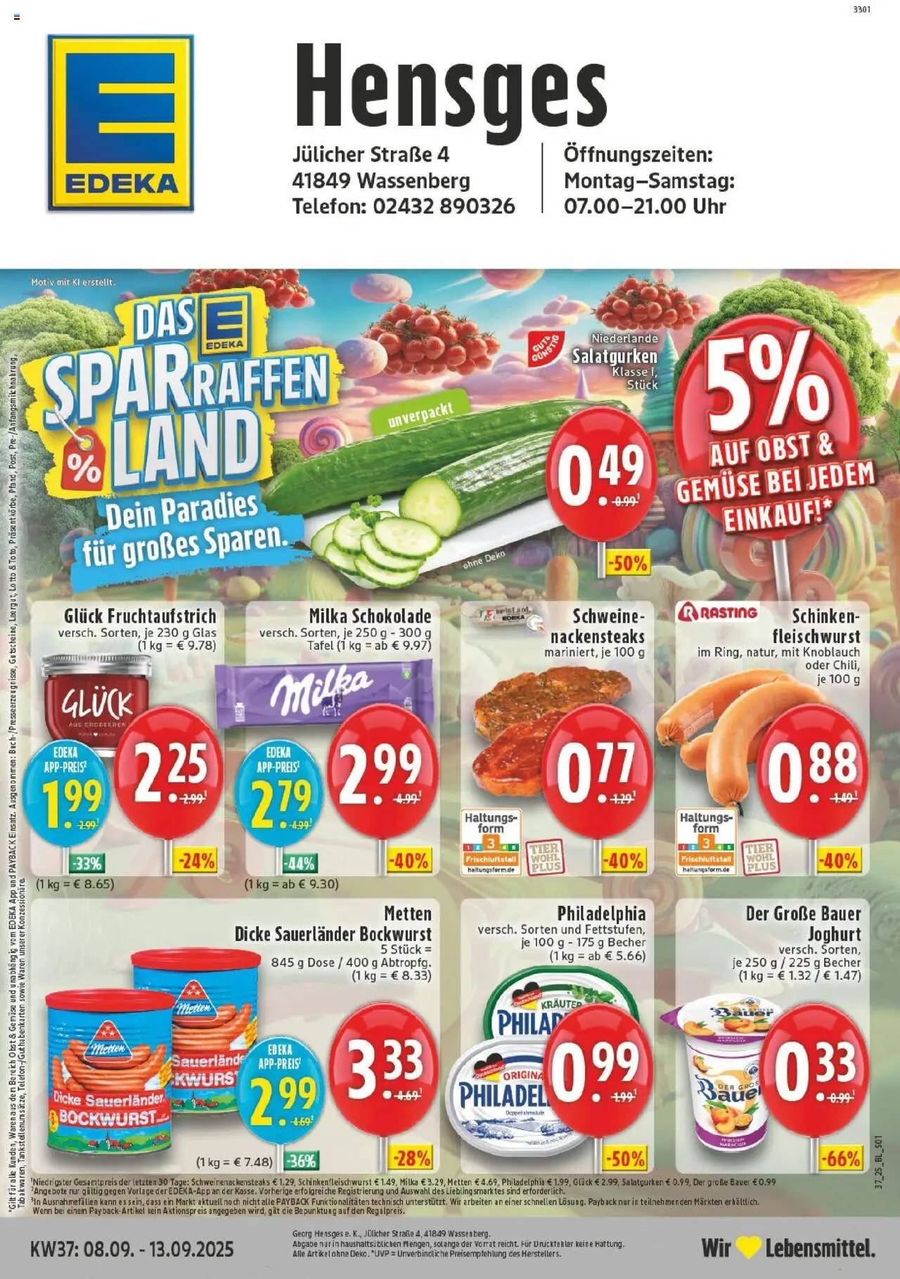 EDEKA Prospekt ab 07.09.2025 - Prospekt Wassenberg Online