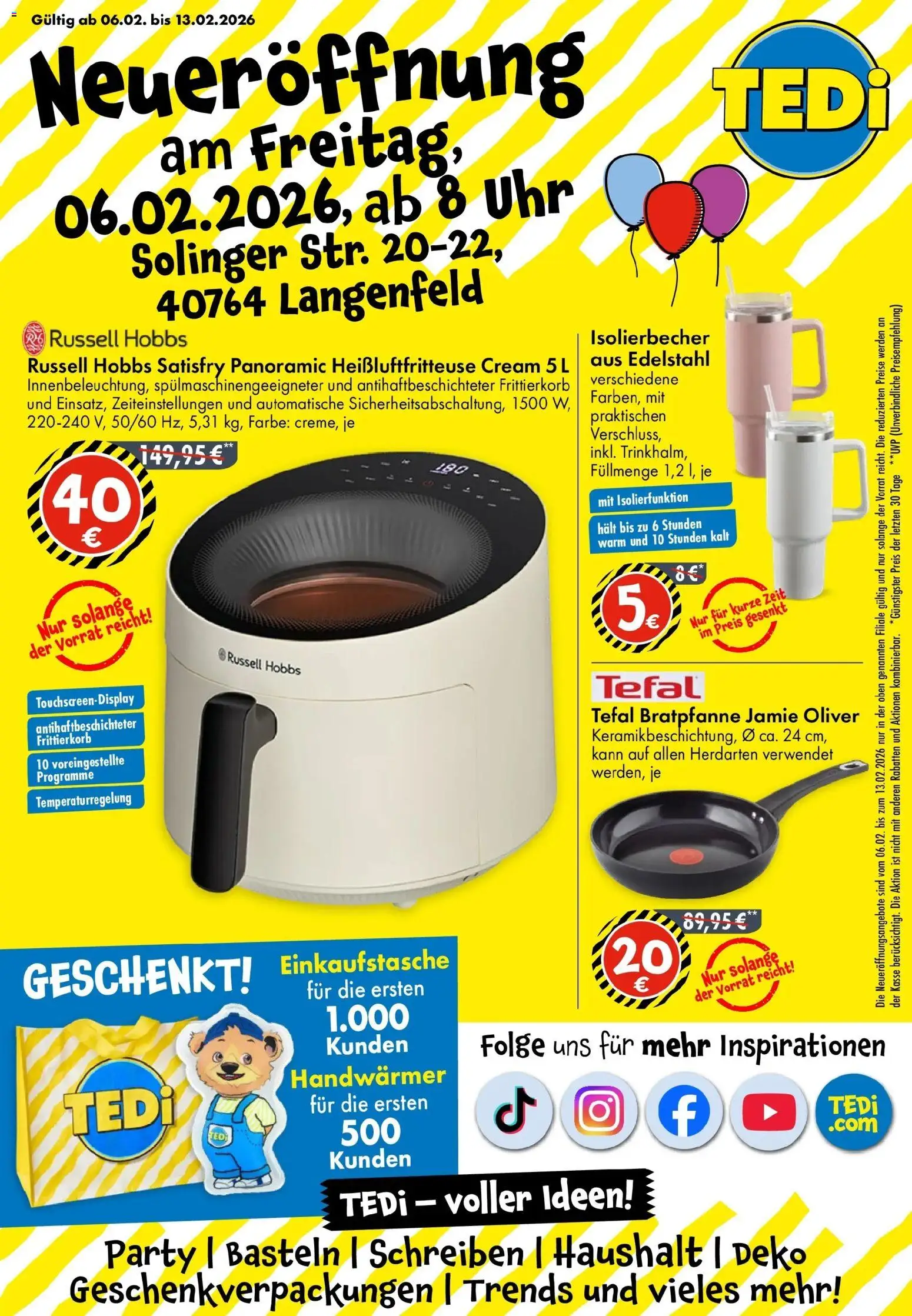 Vorschau von dem Prospekt des Geschäftes TEDi, gültig ab dem 06.02.2026