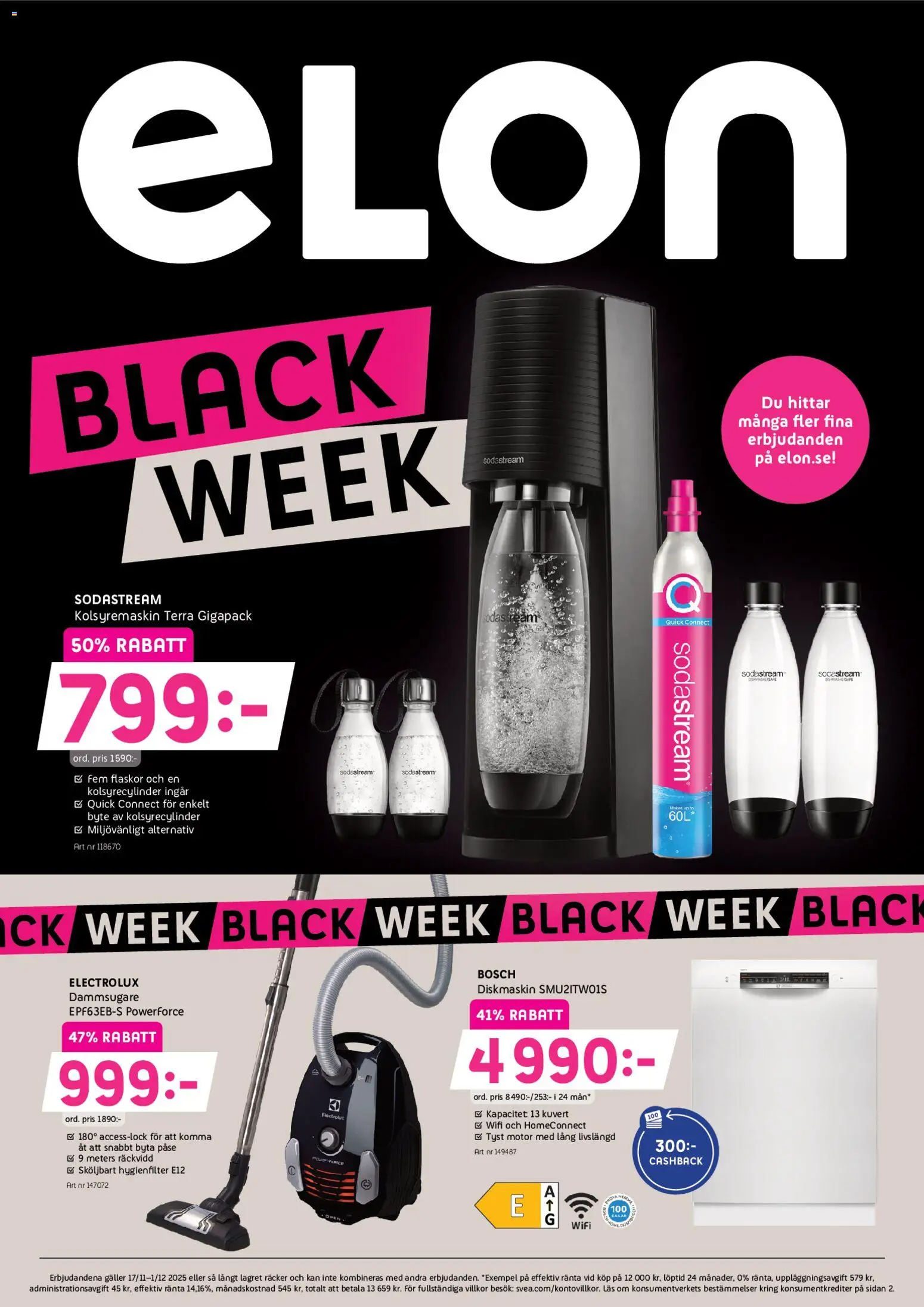 Förhandsgranska reklamblad Black Friday från butik Elon gäller från 17/11/2025