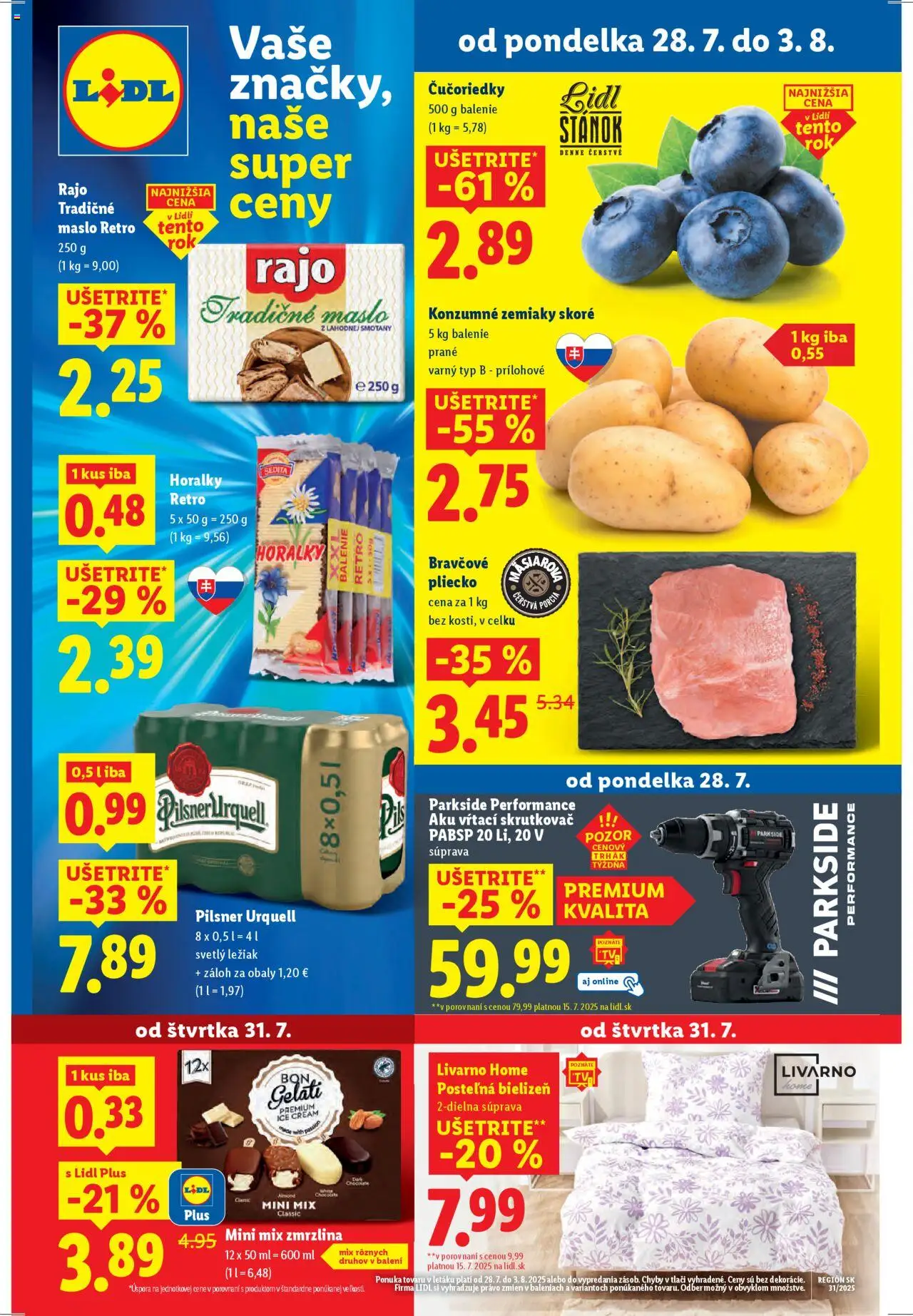 Náhľad Lidl letáku platného od 28.07.2025