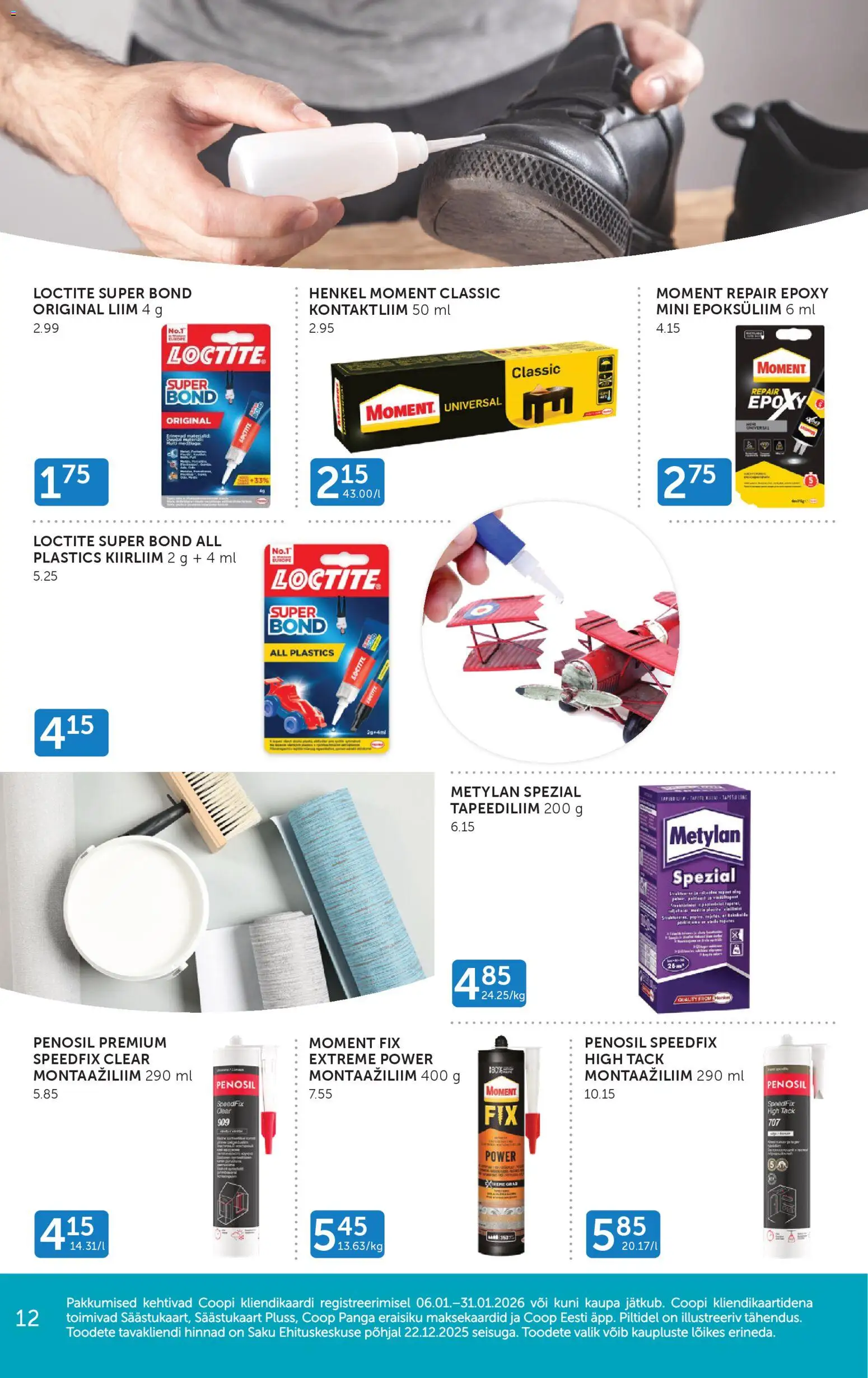 Coop kliendilehe eelvaade alates 2026.01.06