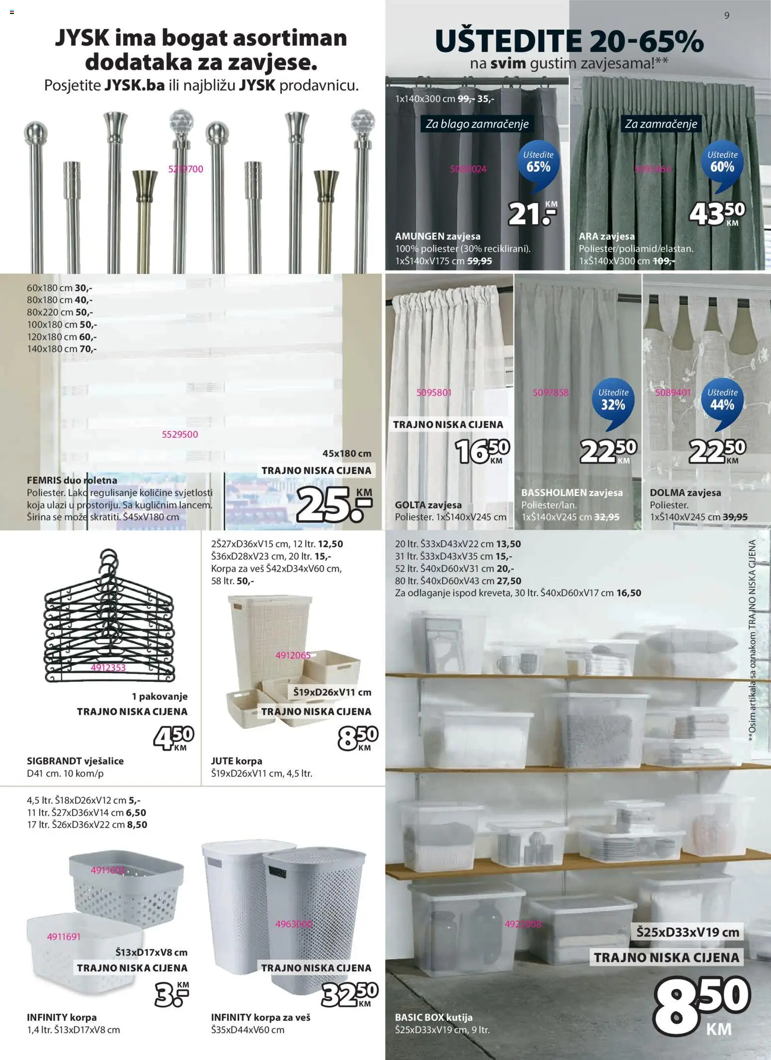 Pregled letka Katalog trgovine JYSK vrijedi od 2026.01.07