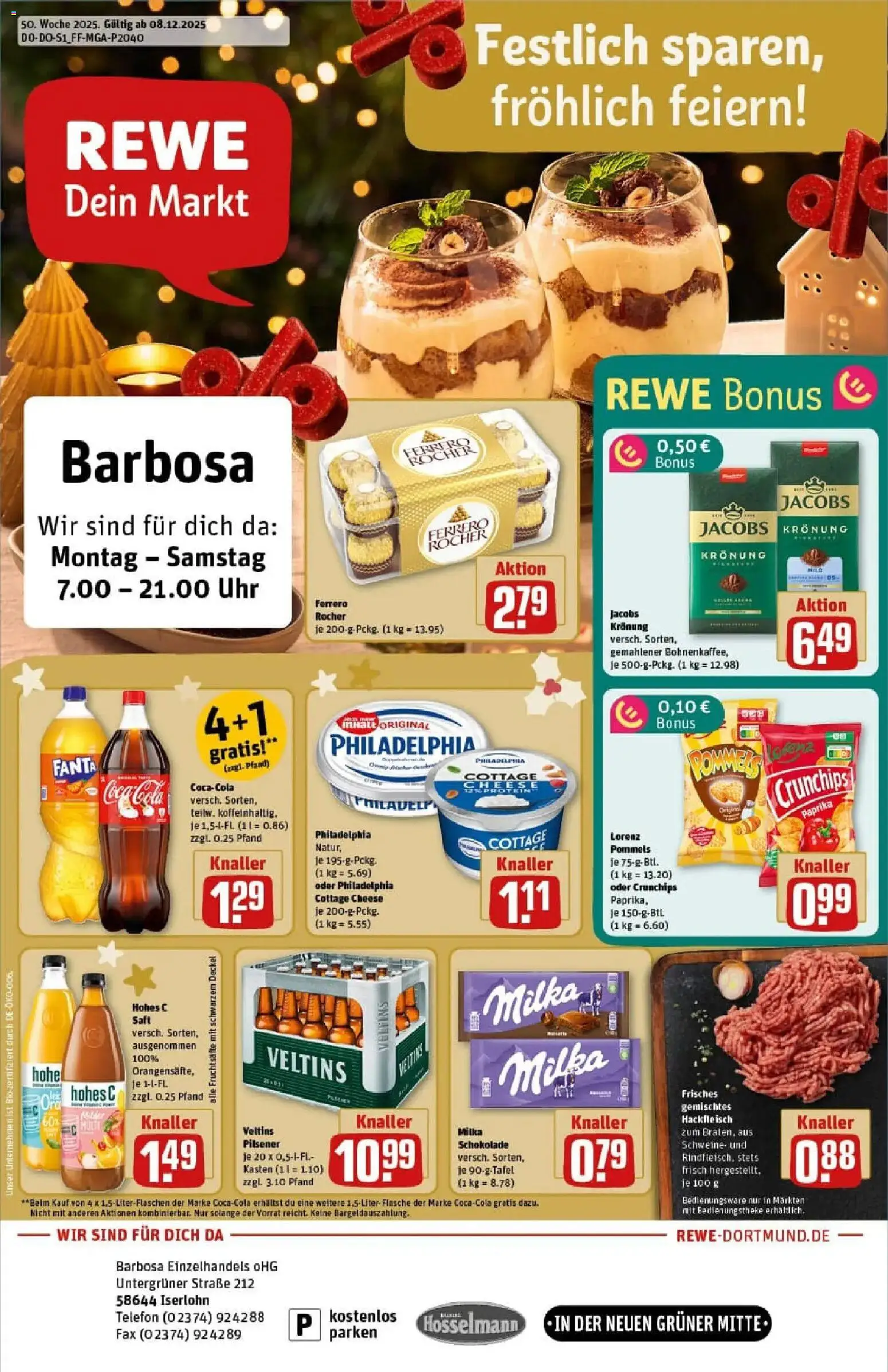 Vorschau von dem Prospekt des Geschäftes Rewe, gültig ab dem 07.12.2025