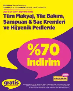 Gratis Gratis İndirim 23.04.2026 - Broşürünün önizlemesi