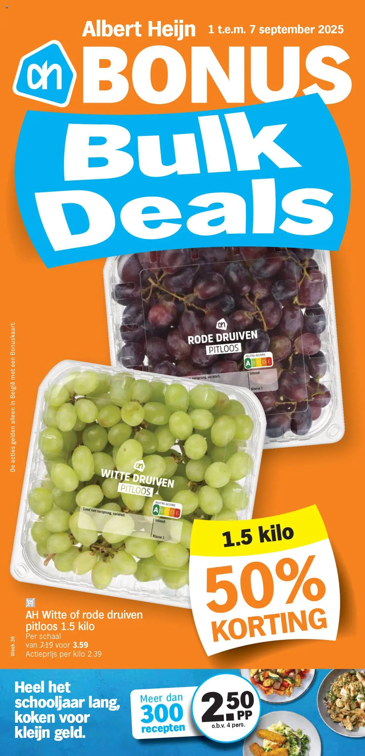 Albert Heijn shop Folder week / de la semaine 36 geldig vanaf 01/09/2025 - Paginanummer 1