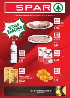 Vorschau des Merkblatts Aktionen vom Shop SPAR gültig von 30.10.2025 bis 05.11.2025