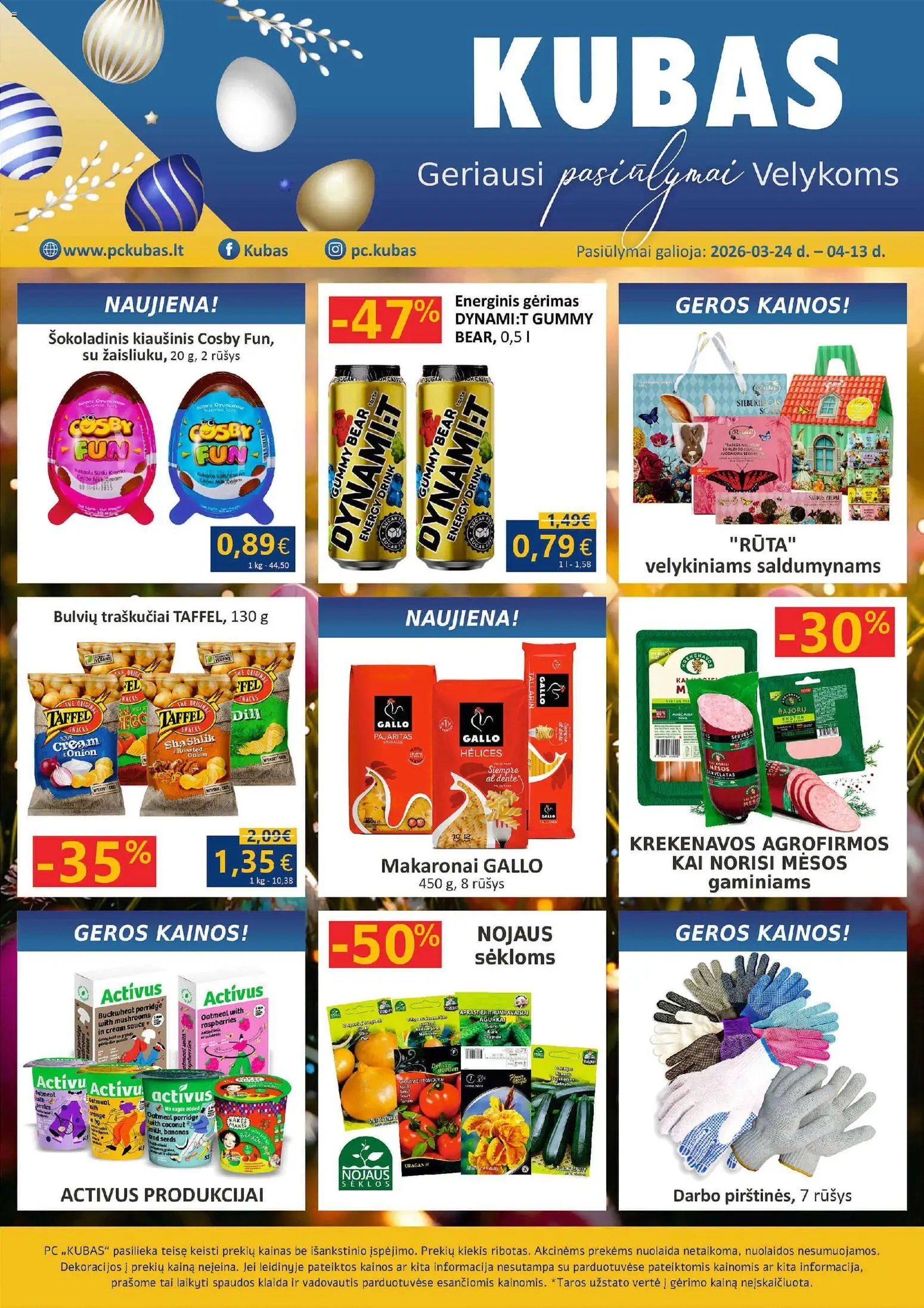 Kubas parduotuvės leidinio Kubas leidinys galiojančio nuo 2026.03.24 peržiūra