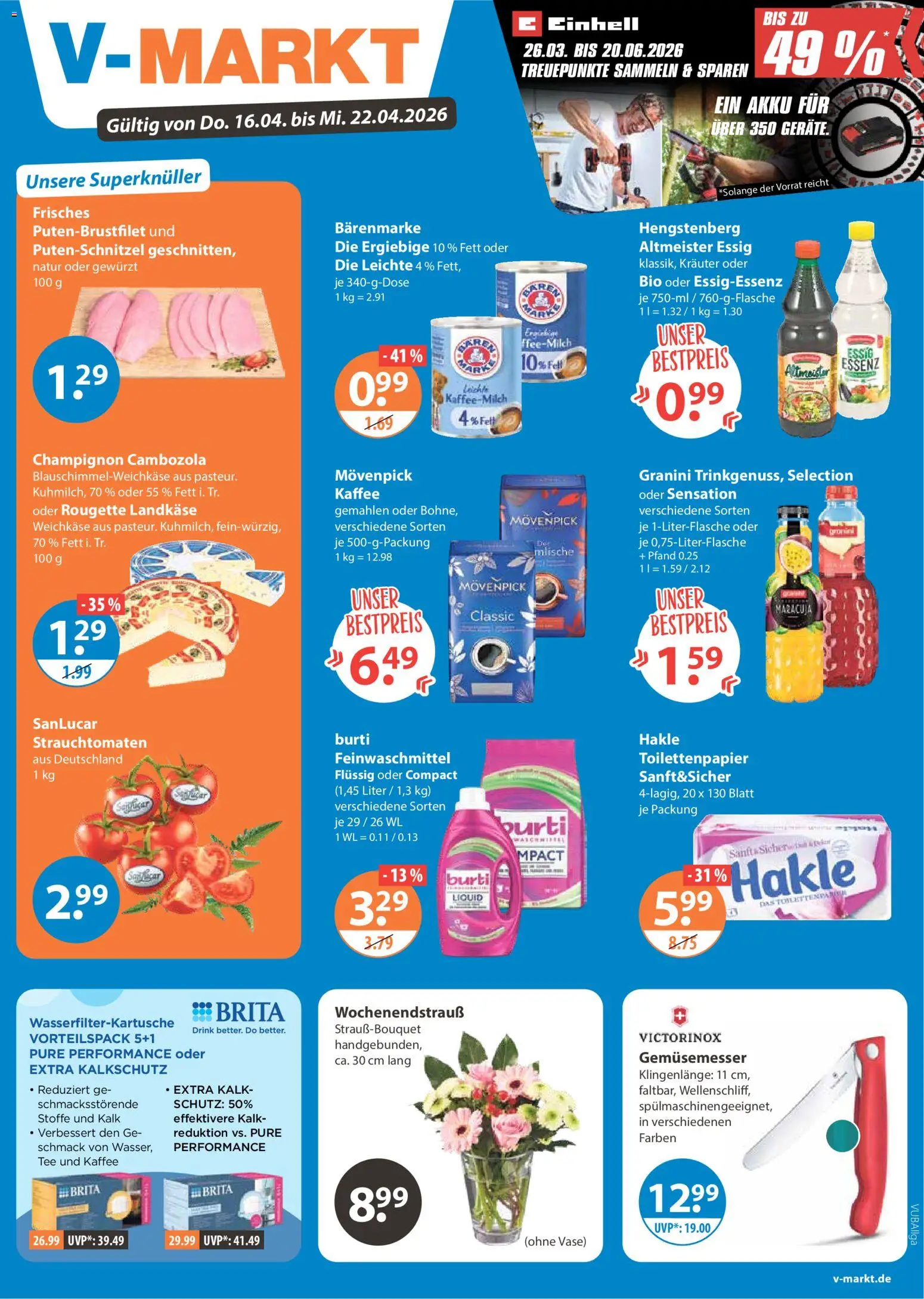 Vorschau von dem Prospekt des Geschäftes V-Markt, gültig ab dem 16.04.2026