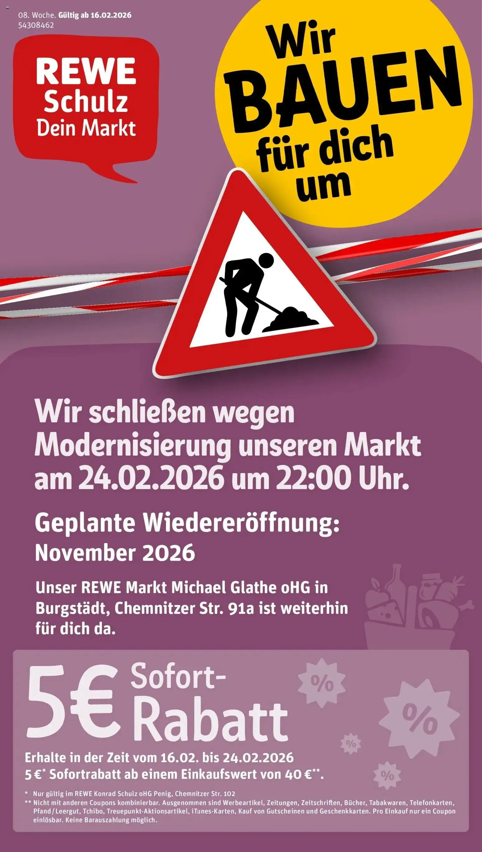 Vorschau von dem Prospekt des Geschäftes Rewe, gültig ab dem 16.02.2026