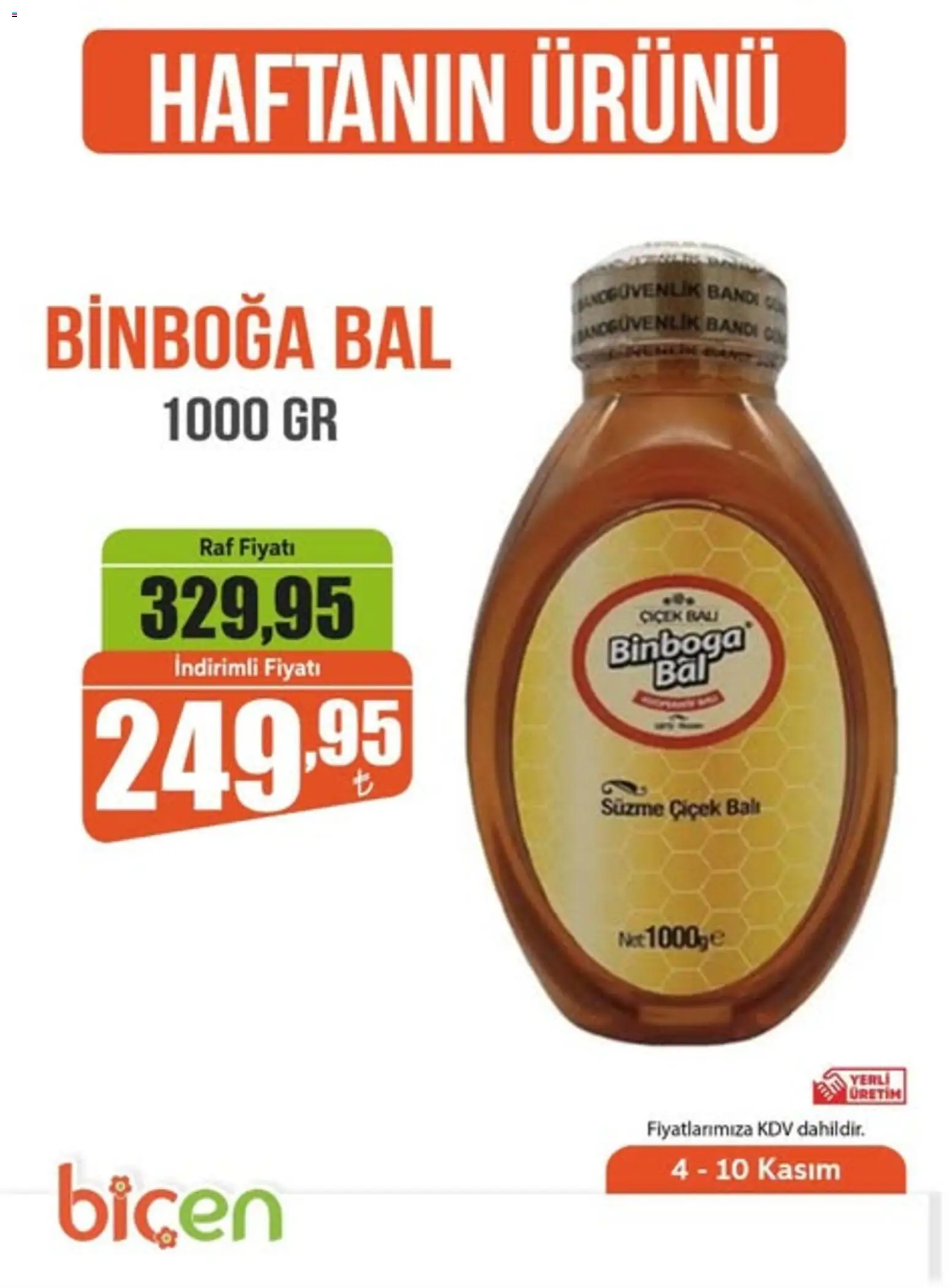 Biçen Market Haftanın Ürünü 04.11.2025 - Broşürünün önizlemesi