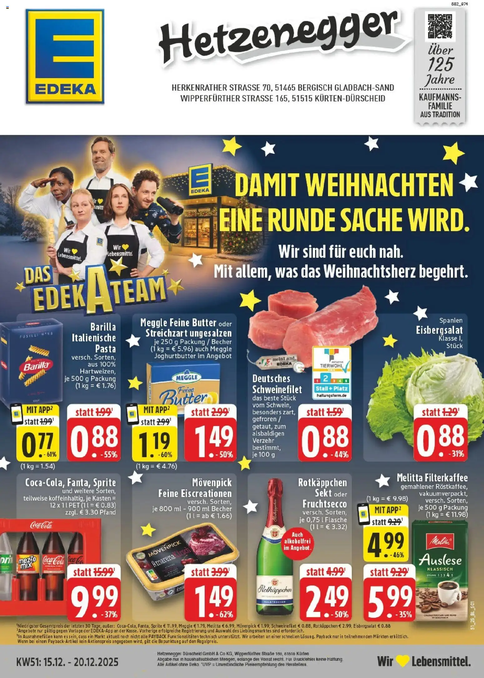 Vorschau von dem Prospekt des Geschäftes Edeka, gültig ab dem 15.12.2025