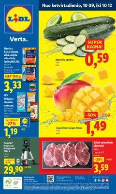 LIDL parduotuvės leidinio Leidinys galiojančio nuo 2025.10.09 peržiūra